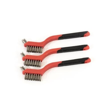 Warner 3 Pack SS Mini Brush Set, wrap hanging card 11412